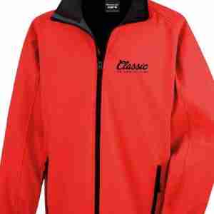 Soft fleece jacket red